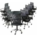 Ver imagem 2 de Kit com 10 Cadeiras Presidente em Tela Mesh PEL-8009 Preta