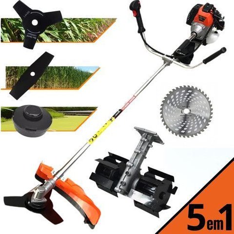 Capinadeira e Roçadeira Multifuncional a Gasolina 5 em 1 Importway Iwrg2t63 com Enxada Rotativa, 3 L