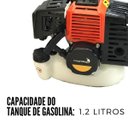 Ver imagem 2 de Capinadeira e Roçadeira Multifuncional a Gasolina 5 em 1 Importway Iwrg2t63 com Enxada Rotativa, 3 L