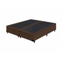 Ver imagem 1 de Base Box Casal Bipartido Suede Marrom