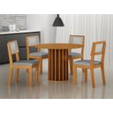 Ver imagem 2 de Sala de Jantar Mdf Redonda 4 Lugares Florença - Arbo Design
