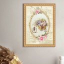 Ver imagem 2 de Quadro Decorativo Carrinho de Flores 45x34cm - com Vidro:moldura Branca