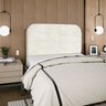 Cabeceira Estofada Queen Alana 140cm Boucle Bege - 3
