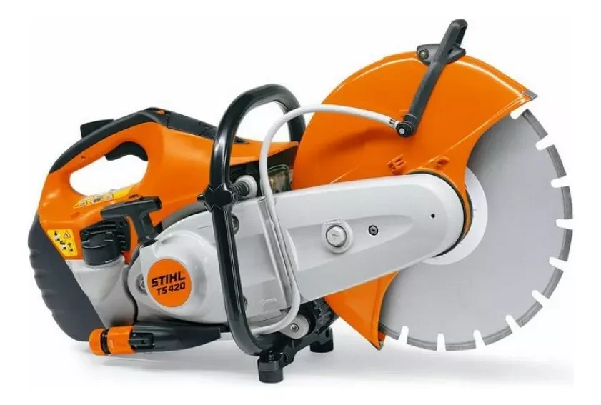 Cortador de Pedra a Gasolina Cor:laranja e Branco Stihl Ts 420 - 1