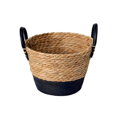 Cesto de Fibra Natural com Alça 24 X18 Cm - Paramount