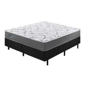 Cama Box com Colchão Queen Size Ecoflex Molas Ensacadas Adapto - 158x198