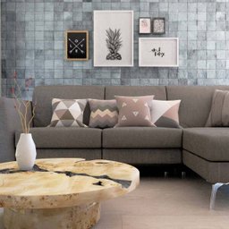 Capas de Almofadas Para Sofá Marrom e Bege Decorativas e Geométricas 40x40 - Novadecora - 2
