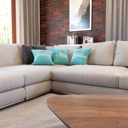 Capas de Almofadas com Frases Família, Amor e Gratidão Decorativas Para Sofá 40x40 - Novadecora - 2