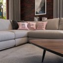 Ver imagem 2 de Kit 3 Capas de Almofadas Rosa com Frases Decorativas Para Sofá 40x40 - Novadecora