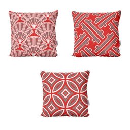 Capas de Almofadas Vermelhas Decorativas e Personalizadas Para Sofá 40x40 - Novadecora - 1