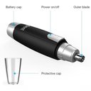 Ver imagem 1 de Aparador de Cabelo de Nariz e Orelha Portátil Pelos Nazal Preto/ Prata