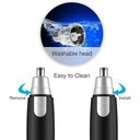 Ver imagem 2 de Aparador de Cabelo de Nariz e Orelha Portátil Pelos Nazal Preto/ Prata