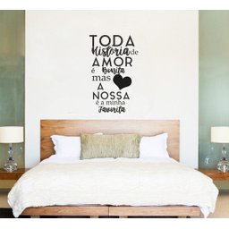 Adesivo de PArede Quarto de casal Toda história de amor - 2
