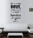 Ver imagem 1 de Adesivo De Parede Salmo 91 - Ele é meu Deus...