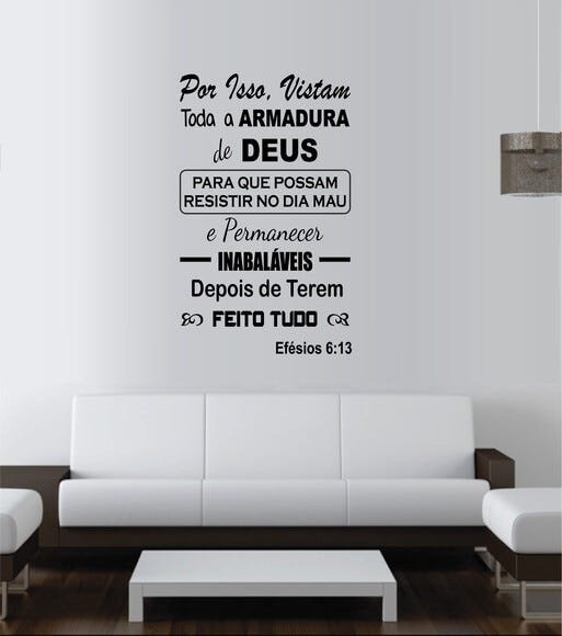 Adesivo De Parede Frases Biblíca Efésios