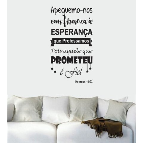 Adesivo De Parede Frases Biblíca Hebreus 10