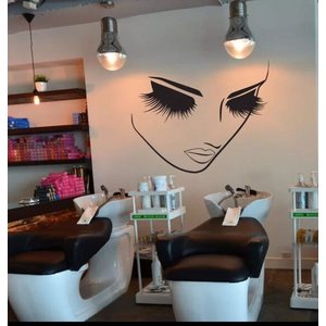 Adesivo de parede Cílios - Salão de Beleza
