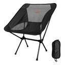 Ver imagem 2 de Cadeira Dobrável de Camping Pesca Preta com Tela
