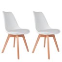 Ver imagem 1 de Kit 2 Cadeiras Polipropileno Saarinen Leda La Mobilia: Design para Sala de Jantar e Cozinha