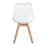 Kit 2 Cadeiras Saarinen Leda Sked Base Wood - Design Branco - 5