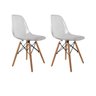 Kit 2 Cadeiras Eames Transparentes - 1
