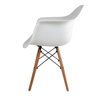 Poltrona Cadeira Charles Eames Wood Dkr Eiffel com Braço - Design Branco - 3