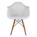 Ver imagem 3 de Kit com 2 Poltronas Cadeiras Charles Eames com Braço Branca