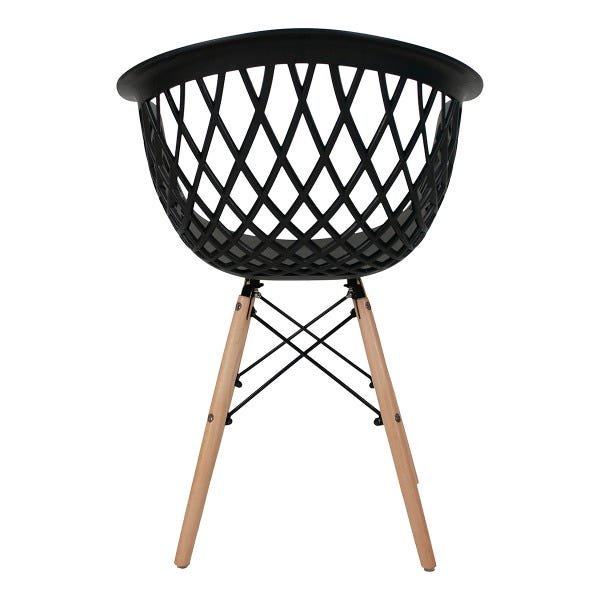 Kit 4 Cadeiras Web Cloe Clarice - Design Preto - 5