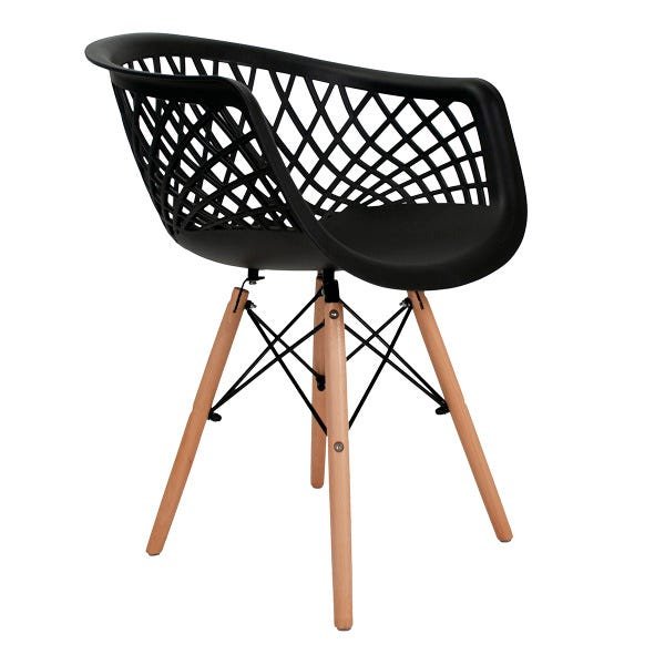 Kit 4 Cadeiras Web Cloe Clarice - Design Preto - 2