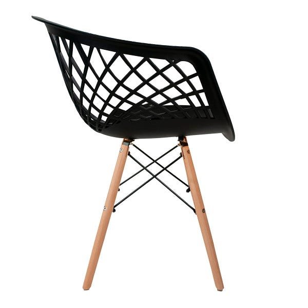 Kit 4 Cadeiras Web Cloe Clarice - Design Preto - 4
