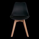 Ver imagem 3 de Kit 2 Cadeiras Saarinen Leda Sked Base Wood - Design Preto