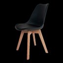 Ver imagem 2 de Kit 2 Cadeiras Saarinen Leda Sked Base Wood - Design Preto