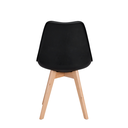Ver imagem 5 de Kit 2 Cadeiras Polipropileno Preta Sala de Jantar Saarinen Wood La Mobilia