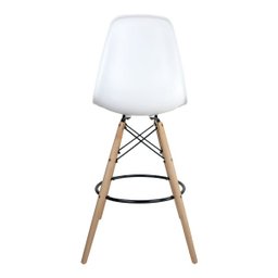 Banqueta Alta Charles Eames Wood DKR Eiffel - Design Branca - 4