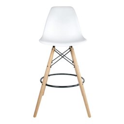 Banqueta Alta Charles Eames Wood DKR Eiffel - Design Branca - 2