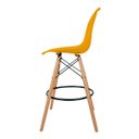 Ver imagem 3 de Banqueta Alta Charles Eames Wood DKR Eiffel - Design Amarelo