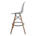 Ver imagem 3 de Banqueta Alta Charles Eames Wood DKR Eiffel - Design Acrílica Transparente