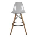 Ver imagem 2 de Banqueta Alta Charles Eames Wood DKR Eiffel - Design Acrílica Transparente