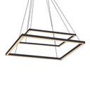 Ver imagem 1 de Lustre Pendente Newline Fit LED 747 Bivolt Preto 3000K Luz Amarela