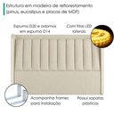 Ver imagem 5 de Cabeceira Casal 140 cm Lumina LED com Frame Corino Tcs 725 Peer