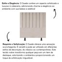 Ver imagem 2 de Cabeceira Estofada Cama Box King 195 Cm Maisa Suede Bege