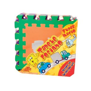 Tapete Fofinho Meio de Transporte 10 Peças 29x29 cm Mingone