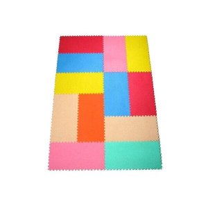 Tapete Brinque Cores 12 Peças 19x37,5cm Mingone