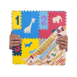 Tapete Brinque Numeros 12 Peças 19x19cm Mingone - 1