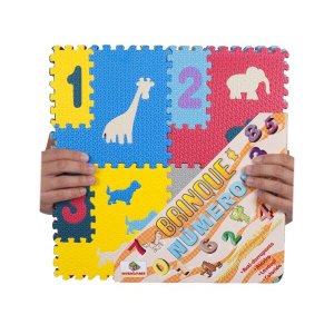 Tapete Brinque Numeros 12 Peças 19x19cm Mingone