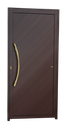 Ver imagem 1 de Porta Lambril Savana c/Puxador e. Super Marrom Corten Dourado 100 Brimak