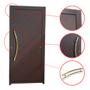 Ver imagem 3 de Porta Lambril Savana c/Puxador e. Super Marrom Corten Dourado 100 Brimak