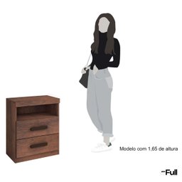 Mesa de Cabeceira Criado Compacto Quarto Cama Café - 5