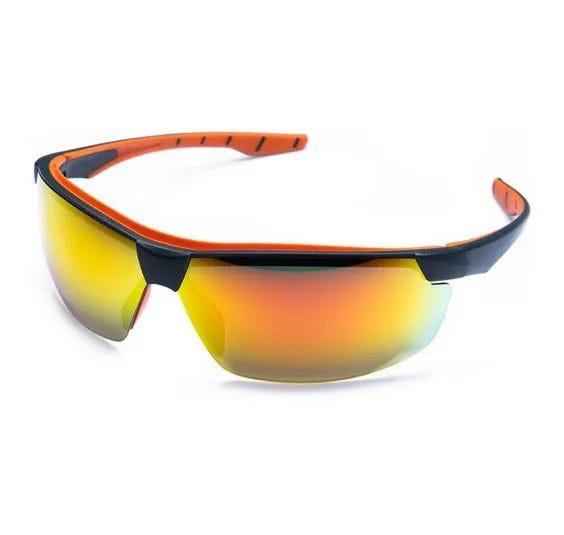 Óculos de Proteção Neon Vermelho Espelhado Steelflex