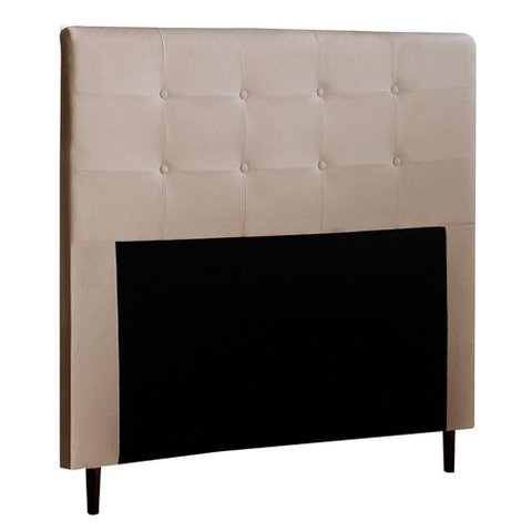 Cabeceira Cama Box Casal King Luna 193cm Bege